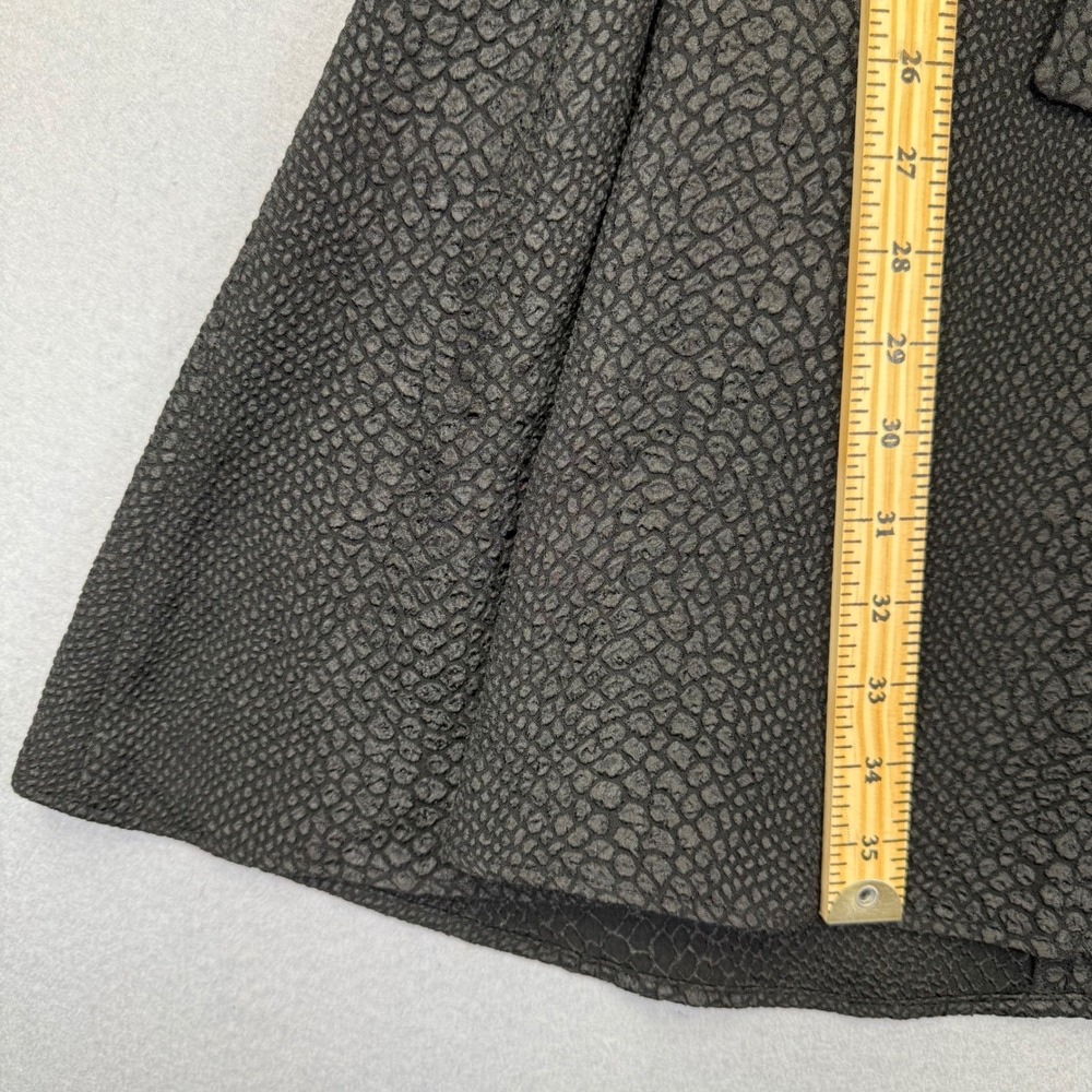 The Kooples Black Snakeskin Lace Fit Flare Dress FR1635 BLA01 Size 3 L - Picture 5 of 10